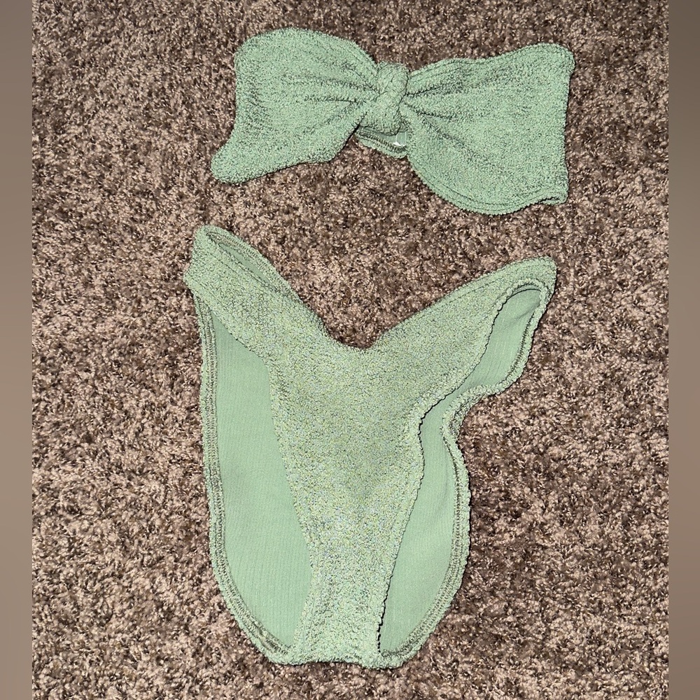 ASOS One Size Fits All Scrunch Bikini! Sage Green!